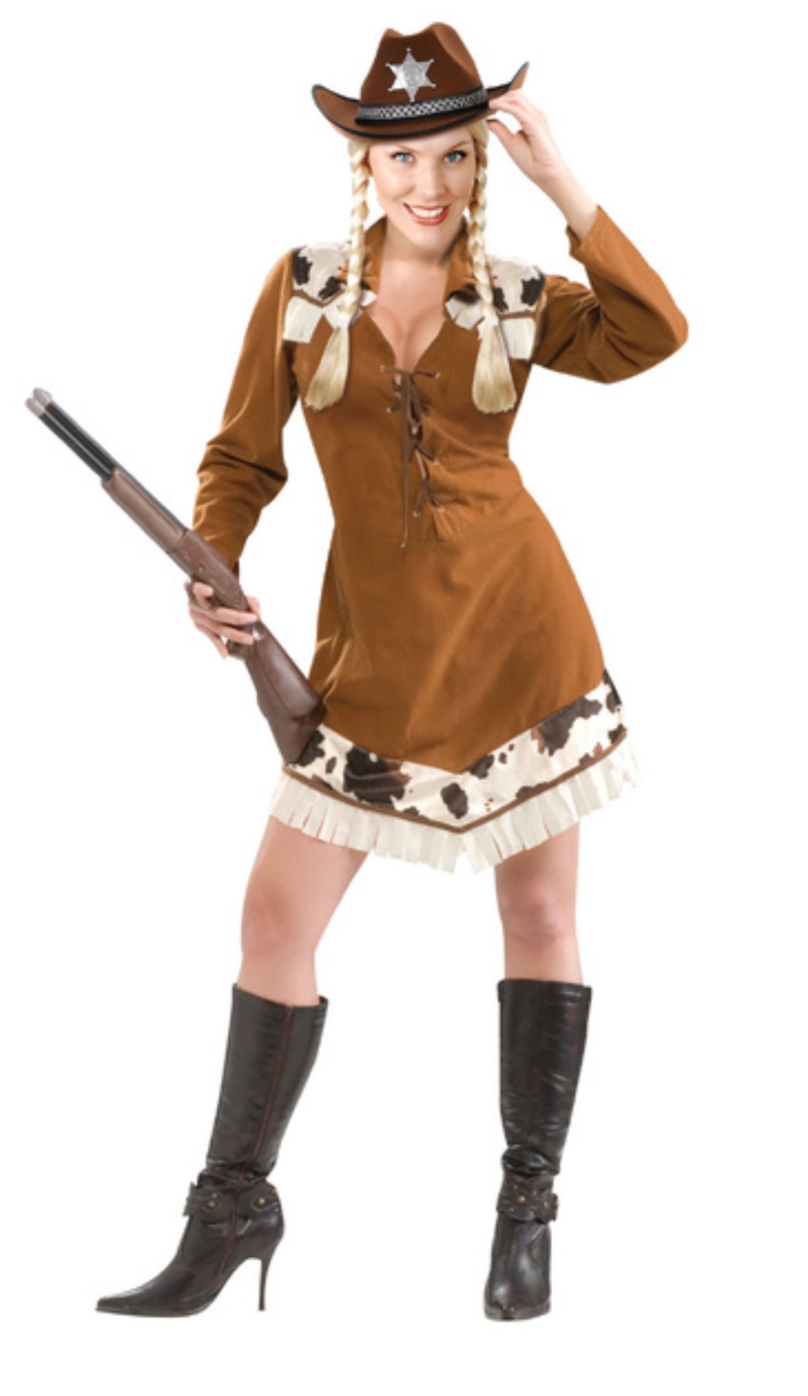 Sharp shooting cowgirl